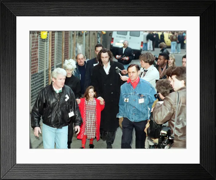 Framed Print : Music Artists gather for recording new version of Band Aid charity single