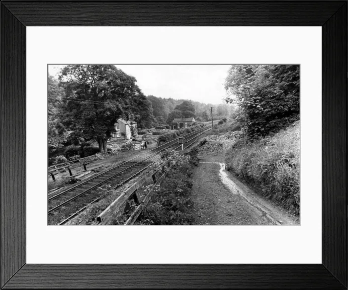 Framed Print : The rural crossing at Allerwash, near Hexham on 15th June 1972