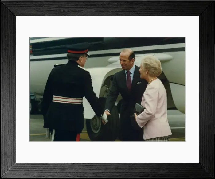 Framed Print : Prince Edward of Kent - The Duke and Duchess of Kent North East Royal Visits Framed Print : Prince Edward of Kent - The Duke and Duchess of Kent North East Royal Visits