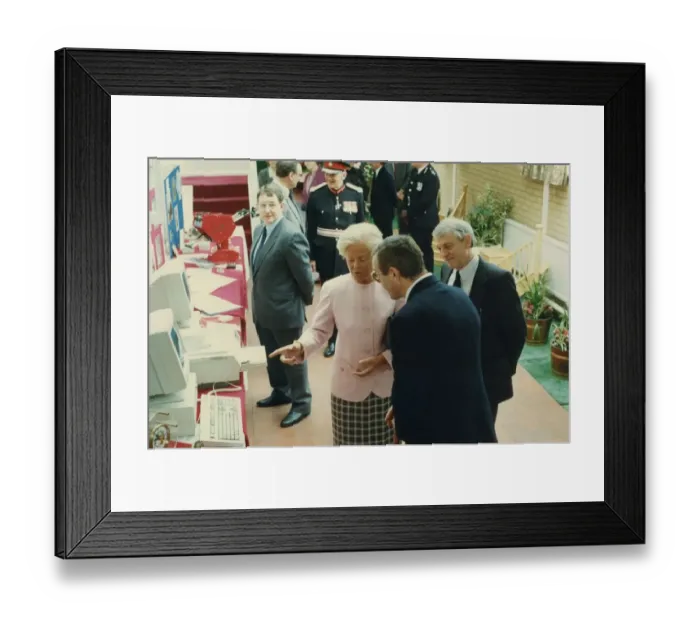 Framed Print : Prince Edward of Kent - The Duke and Duchess of Kent North East Royal Visits