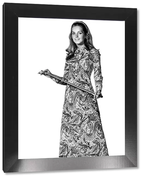 Clothing Fashion 1970: Model Lorna Carr. September 1970