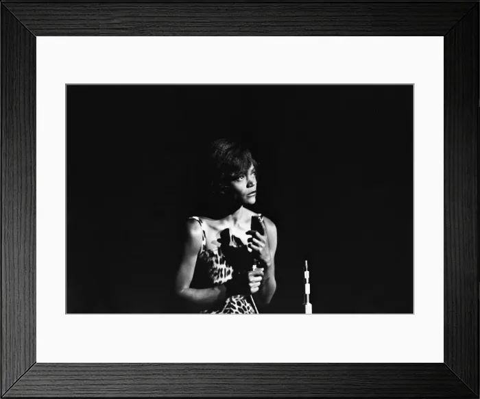 Framed Print : Eartha Kitt performing at Talk of the Town 7th September 1960 Framed Print : Eartha Kitt performing at Talk of the Town 7th September 1960