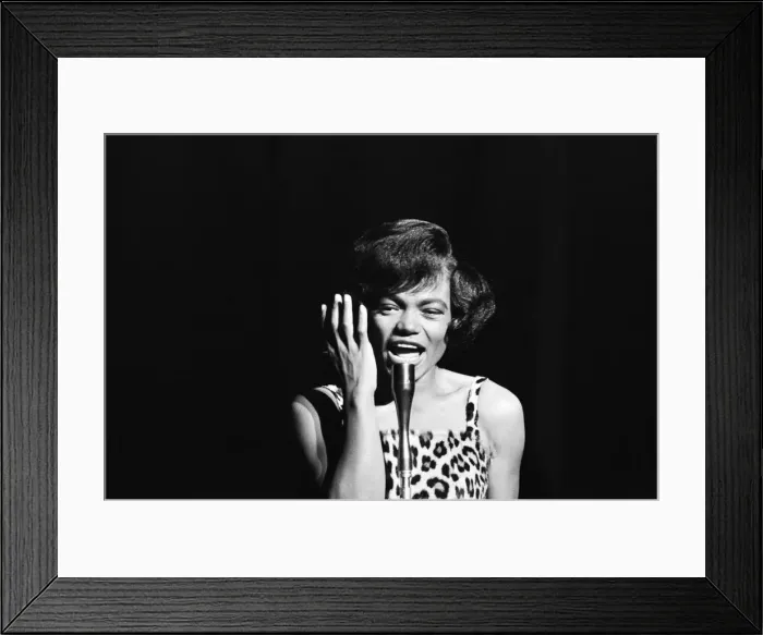 Framed Print : Eartha Kitt performing at Talk of the Town 7th September 1960 Framed Print : Eartha Kitt performing at Talk of the Town 7th September 1960