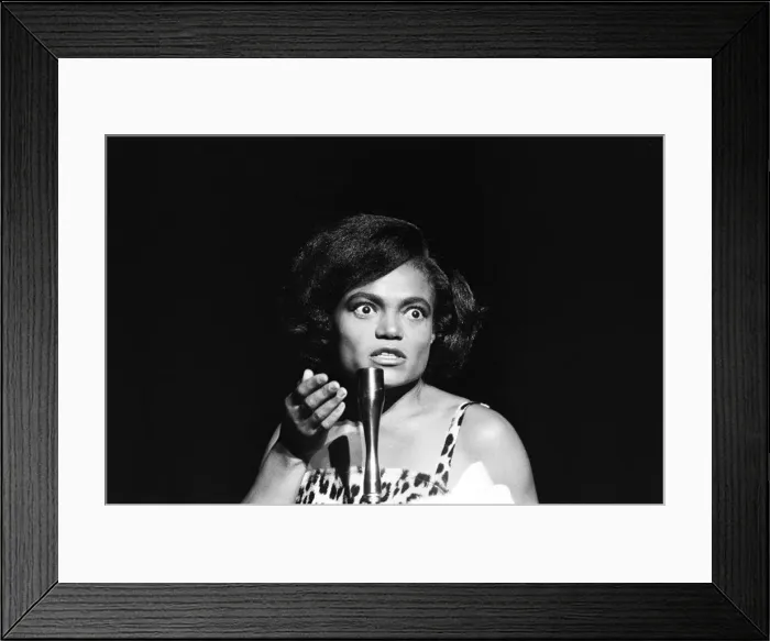 Framed Print : Eartha Kitt performing at Talk of the Town 7th September 1960 Framed Print : Eartha Kitt performing at Talk of the Town 7th September 1960