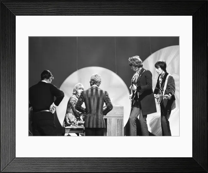 Framed Print : The Rolling Stones seen here in rehearsal for the Eamonn Andrews Show at the television Framed Print : The Rolling Stones seen here in rehearsal for the Eamonn Andrews Show at the television