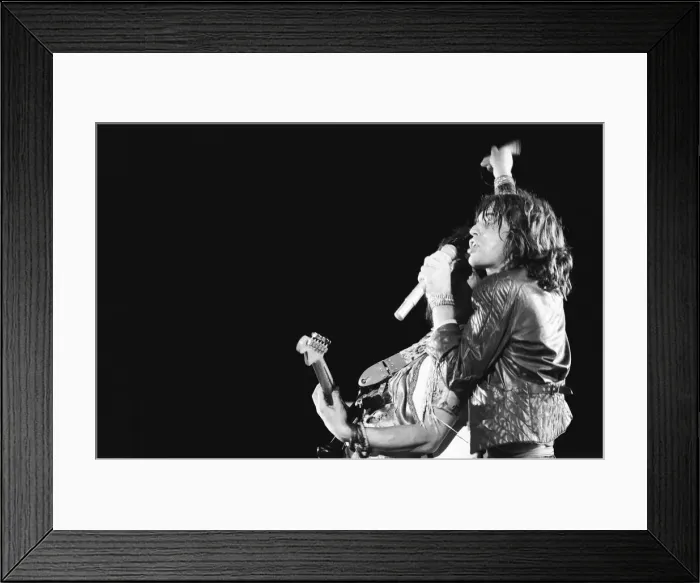 Framed Print : Rolling Stones in concert at Knebworth House, Hertfordshire