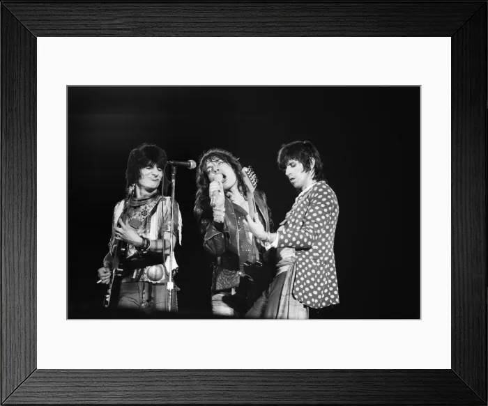 Framed Print : Rolling Stones in concert at Knebworth House, Hertfordshire