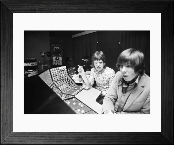 Framed Print : Rolling Stones seen here at the Olympic Studio Barnes in South London Framed Print : Rolling Stones seen here at the Olympic Studio Barnes in South London