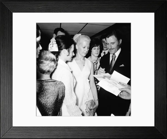 Framed Print : Graham Hill signing autographs at the Daily Mirror Motoring Celebrity Dinner at the Savoy Framed Print : Graham Hill signing autographs at the Daily Mirror Motoring Celebrity Dinner at the Savoy