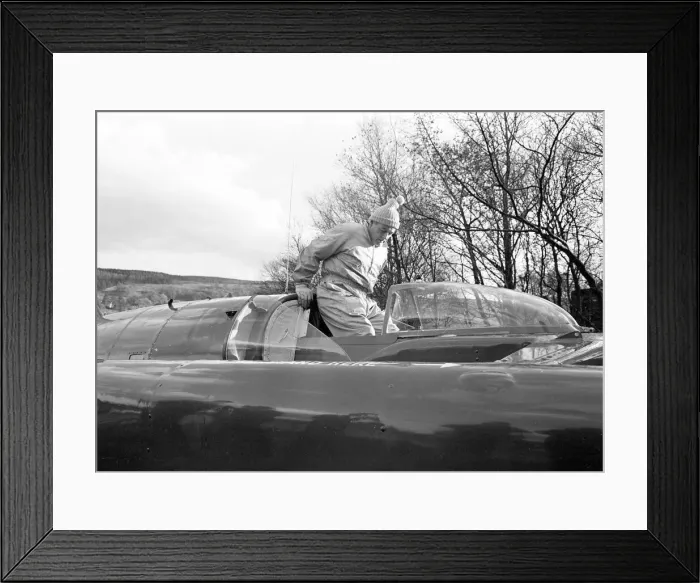 Framed Print : Donald Campbell, Coniston Water, Lancashire, pictures taken on the day of his death