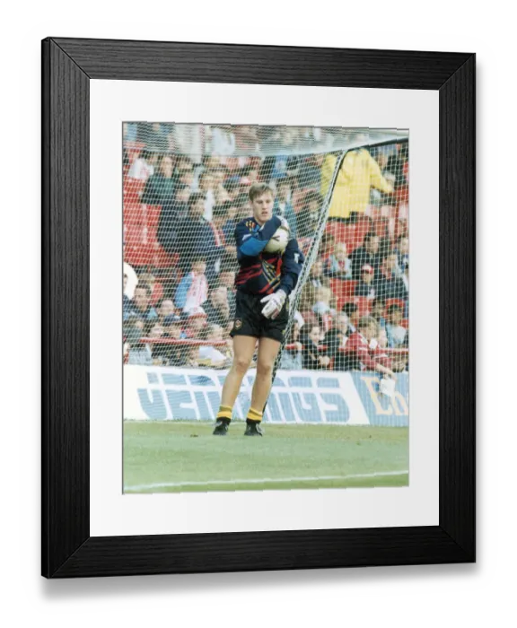 Framed Print : Manchester United youth team goalkeeper Kevin Pilkington in action for the senior team
