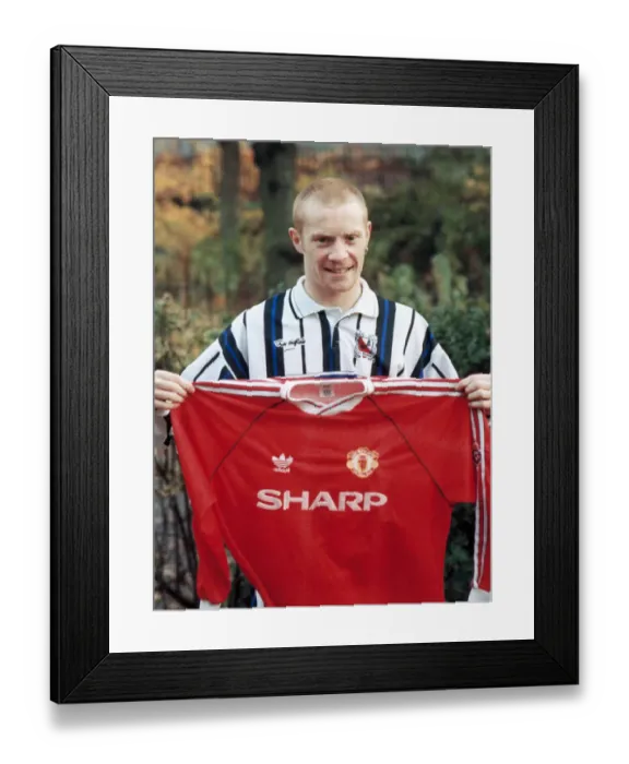 Framed Print : Former Manchester United youth team footballer George Switzer