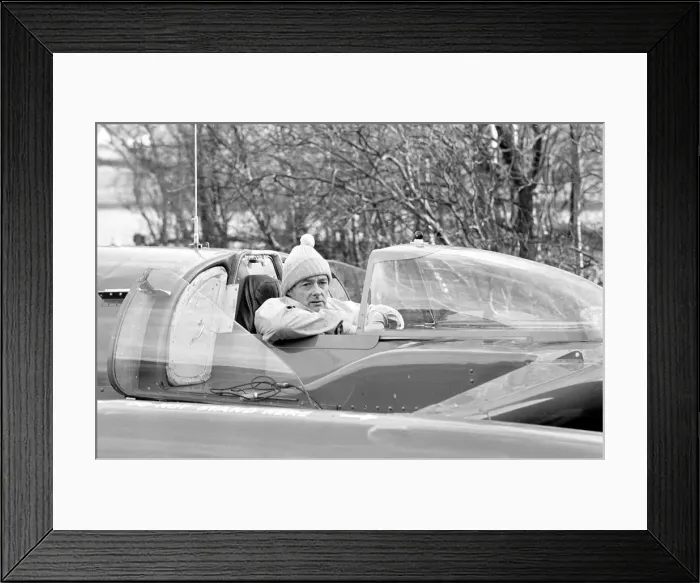 Framed Print : Donald Campbell, Coniston Water, Lancashire, pictures taken on the day of his death Framed Print : Donald Campbell, Coniston Water, Lancashire, pictures taken on the day of his death