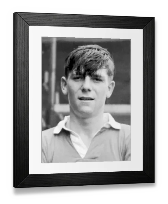 Framed Print : Manchester United youth team footballer Duncan Edwards, recently signed from Dudley