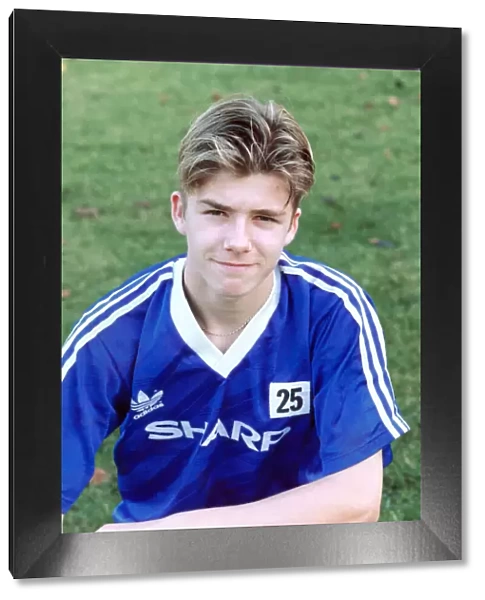 Manchester United youth team player David Beckham, November 1991