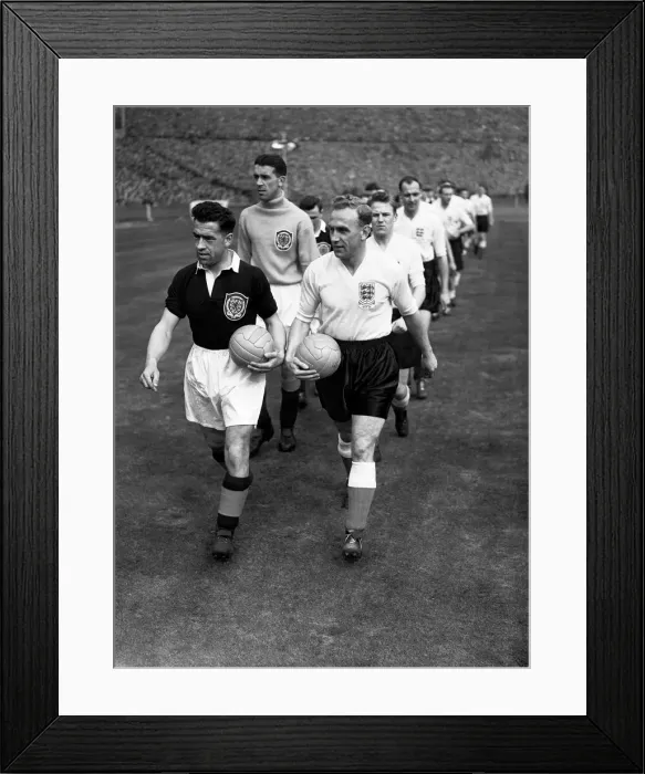Framed Print : International match at Wembley Stadium. England 7 v Scotland 2 Framed Print : International match at Wembley Stadium. England 7 v Scotland 2