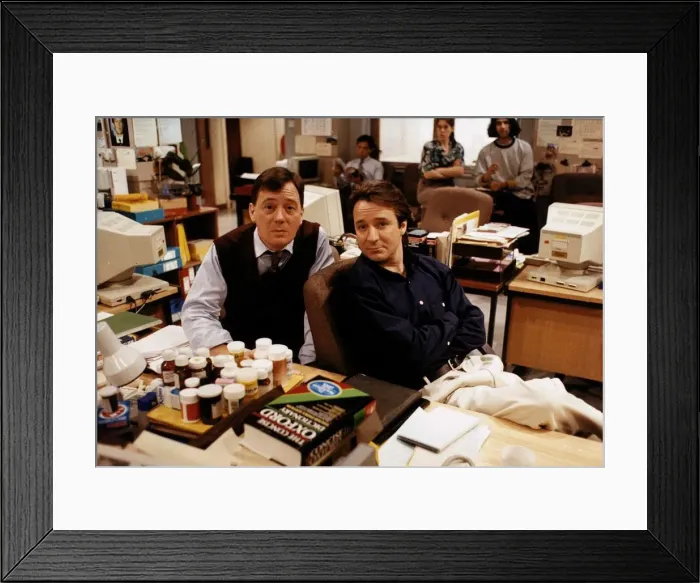 Framed Print : Jeff Rawle Actor with Neil Pearson Actor starring in a scene from the Channel Four TV Framed Print : Jeff Rawle Actor with Neil Pearson Actor starring in a scene from the Channel Four TV
