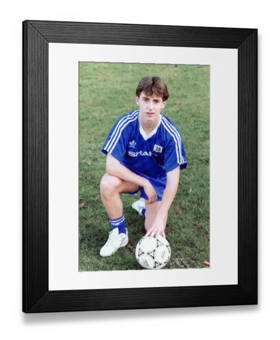 Framed Print : Manchester United youth team player Gary Neville, November 1991 Framed Print : Manchester United youth team player Gary Neville, November 1991