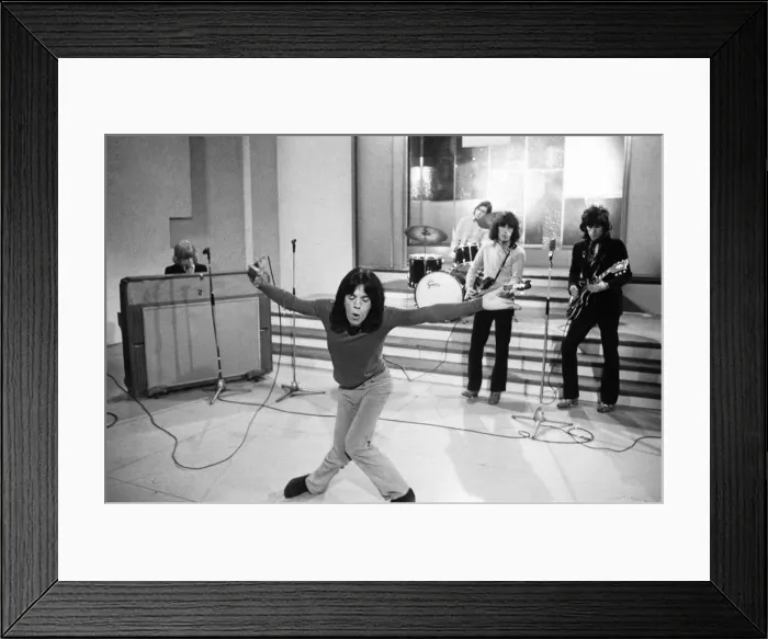 Framed Print : Rolling Stones in rehearsals at Intertel studios in Wembley Park Framed Print : Rolling Stones in rehearsals at Intertel studios in Wembley Park