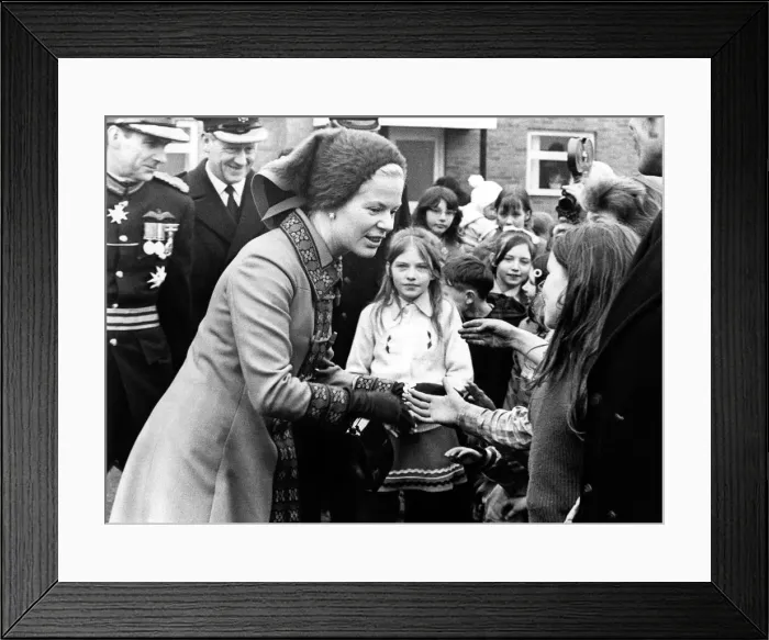 Framed Print : Prince Edward of Kent - The Duke and Duchess of Kent North East Royal Visits