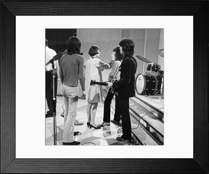Framed Print : Rolling Stones in rehearsals at Intertel studios in Wembley Park Framed Print : Rolling Stones in rehearsals at Intertel studios in Wembley Park
