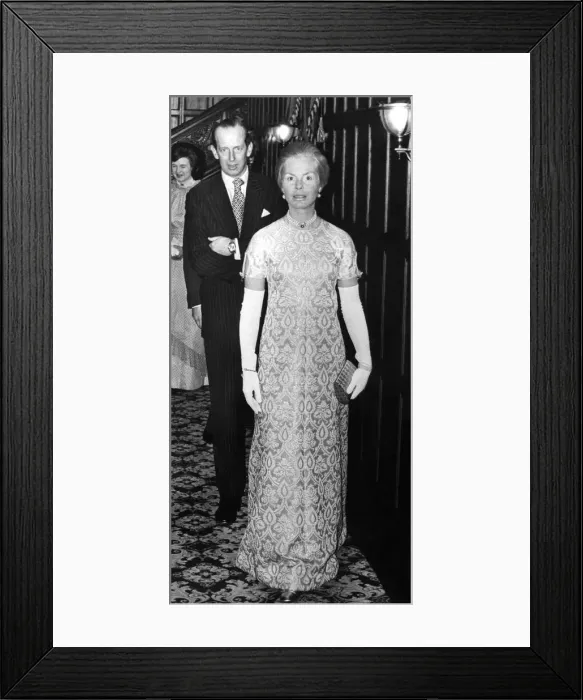 Framed Print : Prince Edward of Kent - The Duke and Duchess of Kent North East Royal Visits