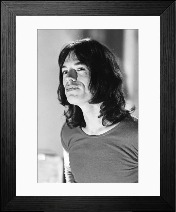 Framed Print : Mick Jagger of the Rolling Stones in rehearsals at Intertel studios in Wembley Park Framed Print : Mick Jagger of the Rolling Stones in rehearsals at Intertel studios in Wembley Park