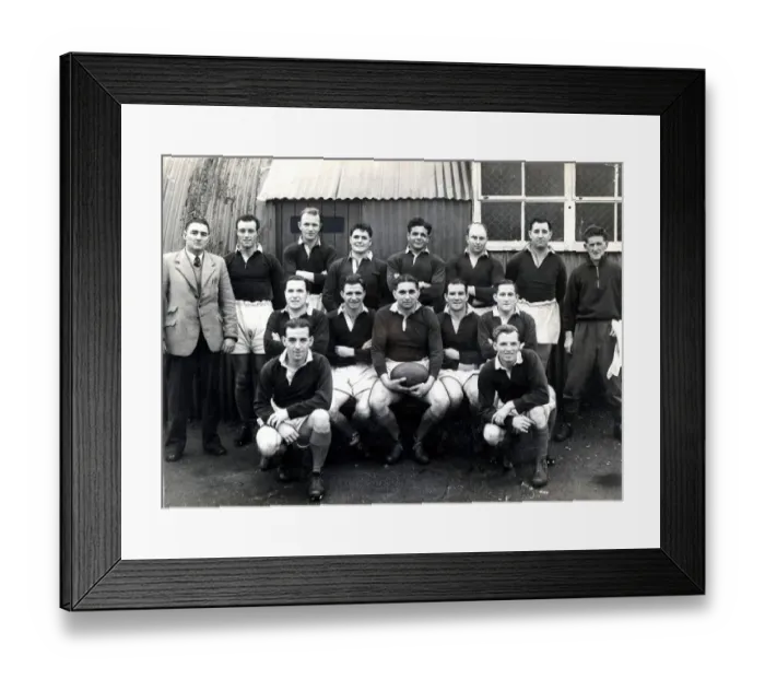 Framed Print : Sport - Rugby - League - The Cardiff Rugby League team - 27th November 1951 - Western Framed Print : Sport - Rugby - League - The Cardiff Rugby League team - 27th November 1951 - Western