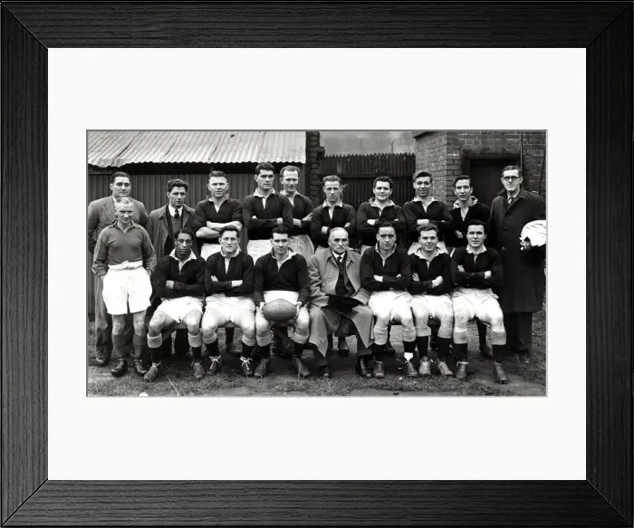Framed Print : Sport - Rugby - League - The Cardiff Rugby League team to play Ystradgynlais