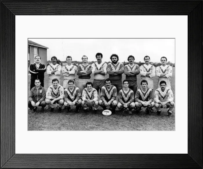 Framed Print : Sport - Rugby League - Cardiff Blue Dragons - team picture No names included - 30th Framed Print : Sport - Rugby League - Cardiff Blue Dragons - team picture No names included - 30th