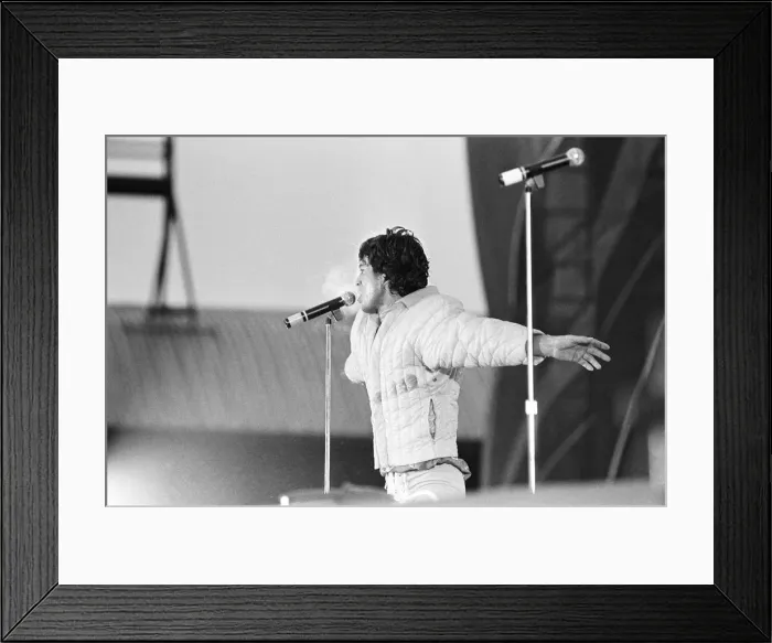Framed Print : Rolling Stones in concert at St James Park Newcastle. (Picture Framed Print : Rolling Stones in concert at St James Park Newcastle. (Picture