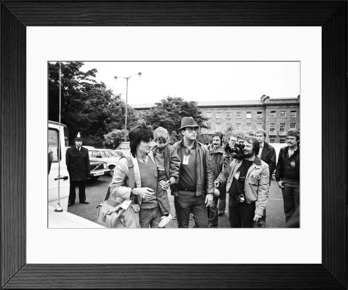 Framed Print : Rolling Stones in Newcastle for a concert in St James Park Framed Print : Rolling Stones in Newcastle for a concert in St James Park