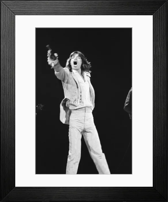 Framed Print : Rolling Stones on stage in concert at Londons Earls Court Framed Print : Rolling Stones on stage in concert at Londons Earls Court