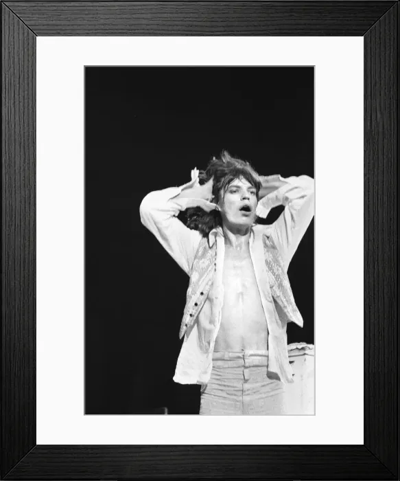 Framed Print : Rolling Stones on stage in concert at Earls Court. 23rd May 1976 Framed Print : Rolling Stones on stage in concert at Earls Court. 23rd May 1976