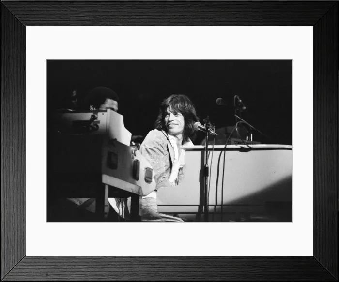 Framed Print : Mick Jagger of the Rolling Stones on stage in concert at Earls Court Framed Print : Mick Jagger of the Rolling Stones on stage in concert at Earls Court