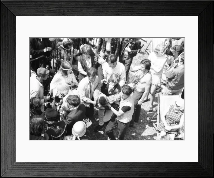 Framed Print : Rolling Stones Hyde Park concert 5th July 1969 Framed Print : Rolling Stones Hyde Park concert 5th July 1969