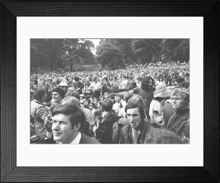 Framed Print : Rolling Stones Hyde Park concert 5th July 1969 Framed Print : Rolling Stones Hyde Park concert 5th July 1969