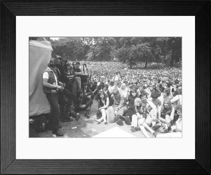 Framed Print : Rolling Stones Hyde Park concert 5th July 1969 Framed Print : Rolling Stones Hyde Park concert 5th July 1969