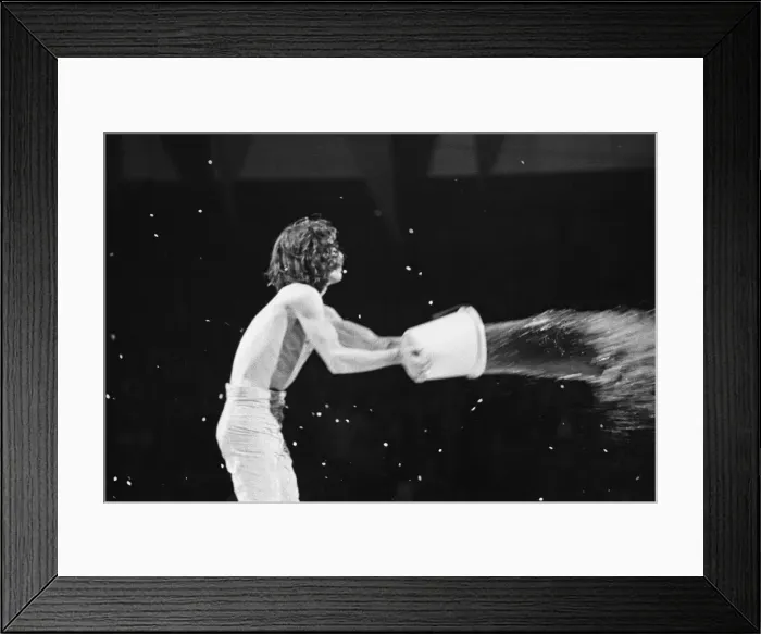 Framed Print : Rolling Stones on stage in concert at Earls Court. 23rd May 1976