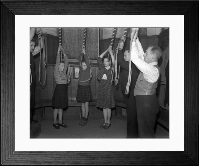 Framed Print : Netherton Parish Church Bell Ringers, 3rd March 1948 Framed Print : Netherton Parish Church Bell Ringers, 3rd March 1948