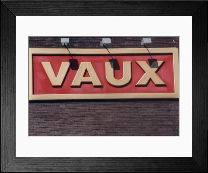 Framed Print : The Vaux Brewery in Sunderland - on the day that it was announced that the North East Framed Print : The Vaux Brewery in Sunderland - on the day that it was announced that the North East