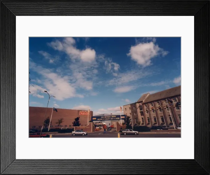 Framed Print : The Vaux Brewery in Sunderland - on the day that it was announced that the North East