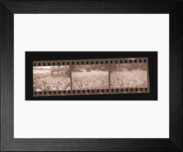 Framed Print : Rolling Stones seen here during their free concert in Hyde Park 5th July 1969 *** Local