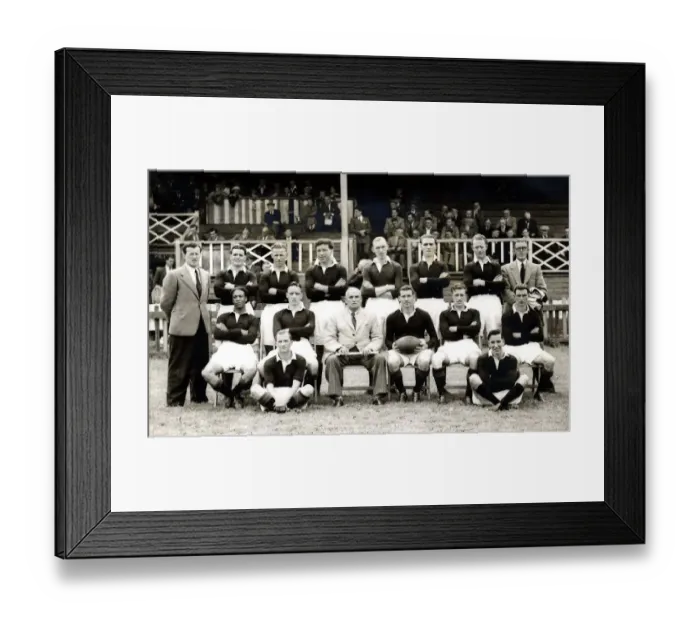 Framed Print : Sport - Rugby - League - The Cardiff Rugby League team taken before their match against Framed Print : Sport - Rugby - League - The Cardiff Rugby League team taken before their match against