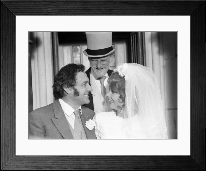 Framed Print : Steptoe and Son, film released 1972, starring Wildred Brambell as Albert Steptoe Framed Print : Steptoe and Son, film released 1972, starring Wildred Brambell as Albert Steptoe