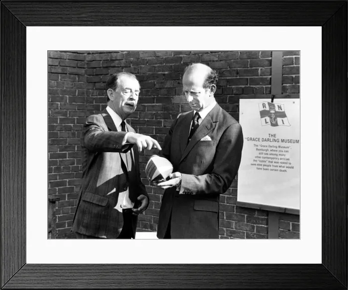 Framed Print : Prince Edward of Kent - The Duke and Duchess of Kent North East Royal Visits Framed Print : Prince Edward of Kent - The Duke and Duchess of Kent North East Royal Visits