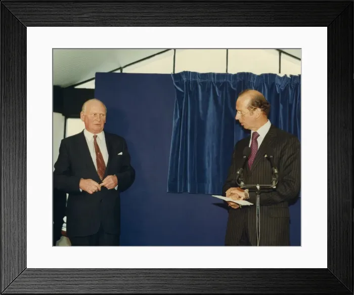 Framed Print : Prince Edward of Kent - The Duke and Duchess of Kent North East Royal Visits