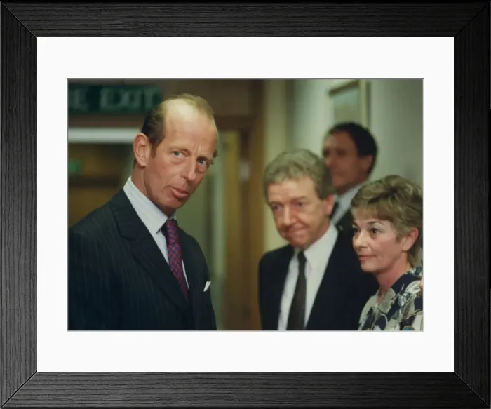 Framed Print : Prince Edward of Kent - The Duke and Duchess of Kent North East Royal Visits Framed Print : Prince Edward of Kent - The Duke and Duchess of Kent North East Royal Visits