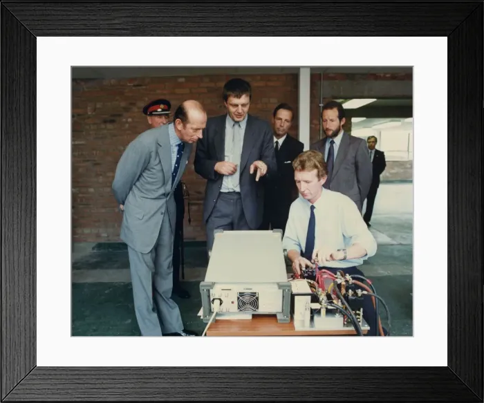 Framed Print : Prince Edward of Kent - The Duke and Duchess of Kent North East Royal Visits