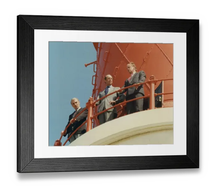 Framed Print : Prince Edward of Kent - The Duke and Duchess of Kent North East Royal Visits